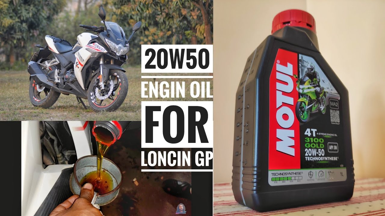 Best Engine Oil For Bike Motul 20w50 | Loncin gp 165 cc | Vibration ...