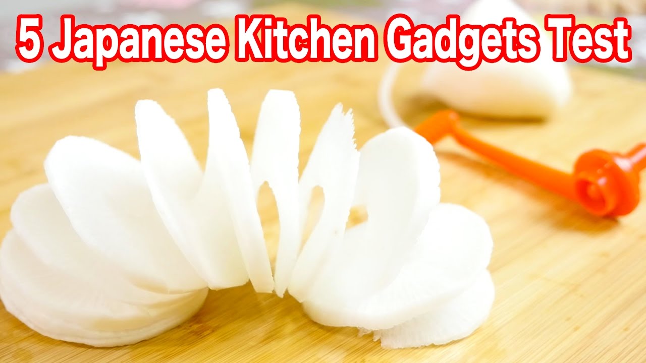 5 Japanese kitchen gadgets test 【ASMR】 YouTube
