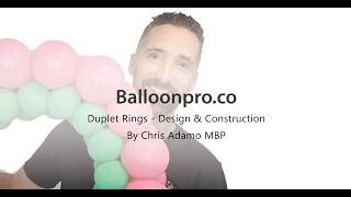 Balloon duplet ring / circle. Design & construction