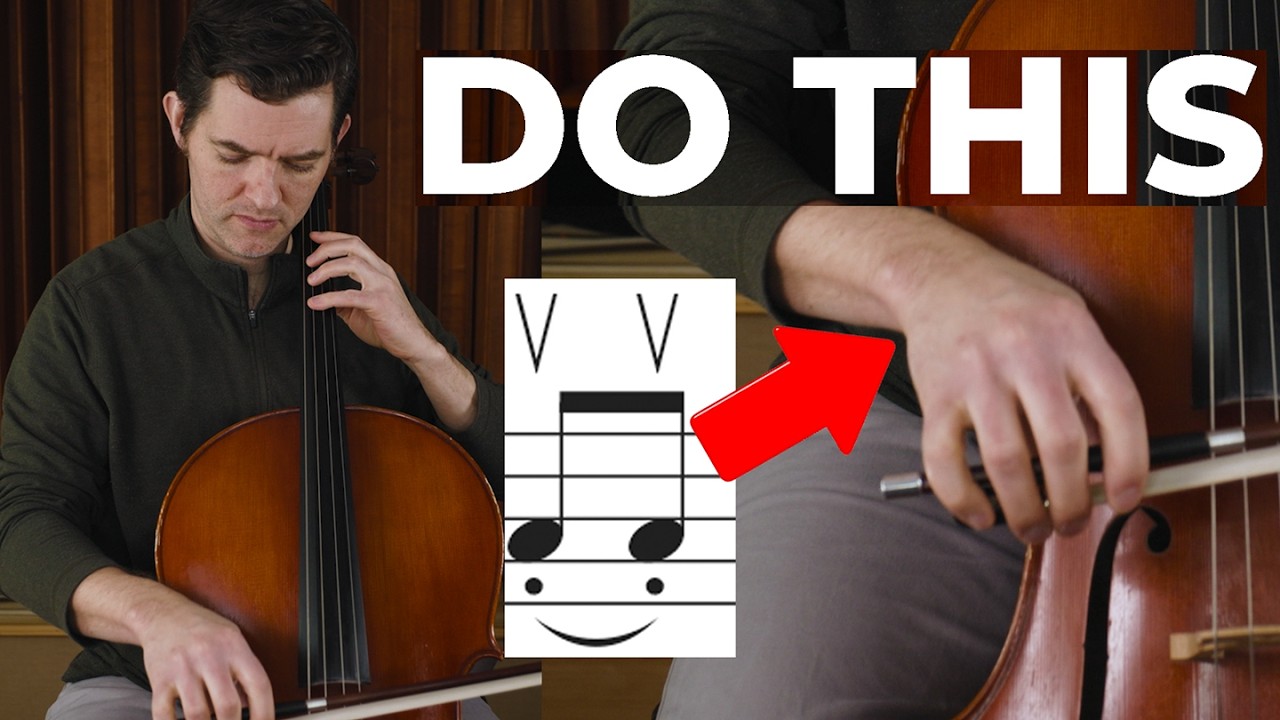 Long Long Ago Suzuki Cello Book 2 - Up Bow Staccato Variation