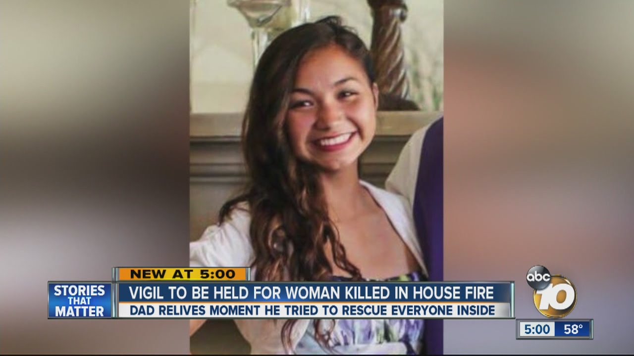 Dad relives moment he tried to rescue daughter from house fire - YouTube