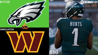 Eagles vs. Commanders Week 1 Simulaton | Madden NFL 27 PS5 Gameplay 