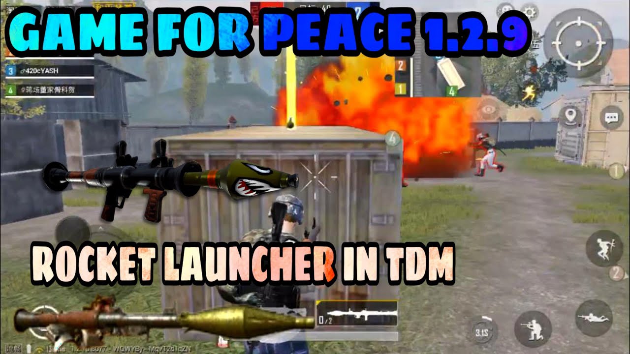 ROCKET LAUNCHER IN TDM | GAME FOR PEACE 1.2.9 | CHINESE PUBG MOBILE - 