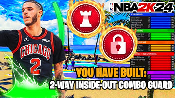 BEST RARE 2-WAY INSIDE-OUT COMBO GUARD BUILD IN NBA 2K24 NEXT GEN | REBIRTH SHOOTING GUARD BUILD