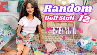 Random Doll Stuff 12: Making a Scrappy Quilt, Crafting Hot Glue Pacifier, and Other Baby Accessories