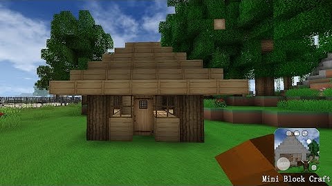 Mini block craft || How to build a simple survival house || part-13 ||