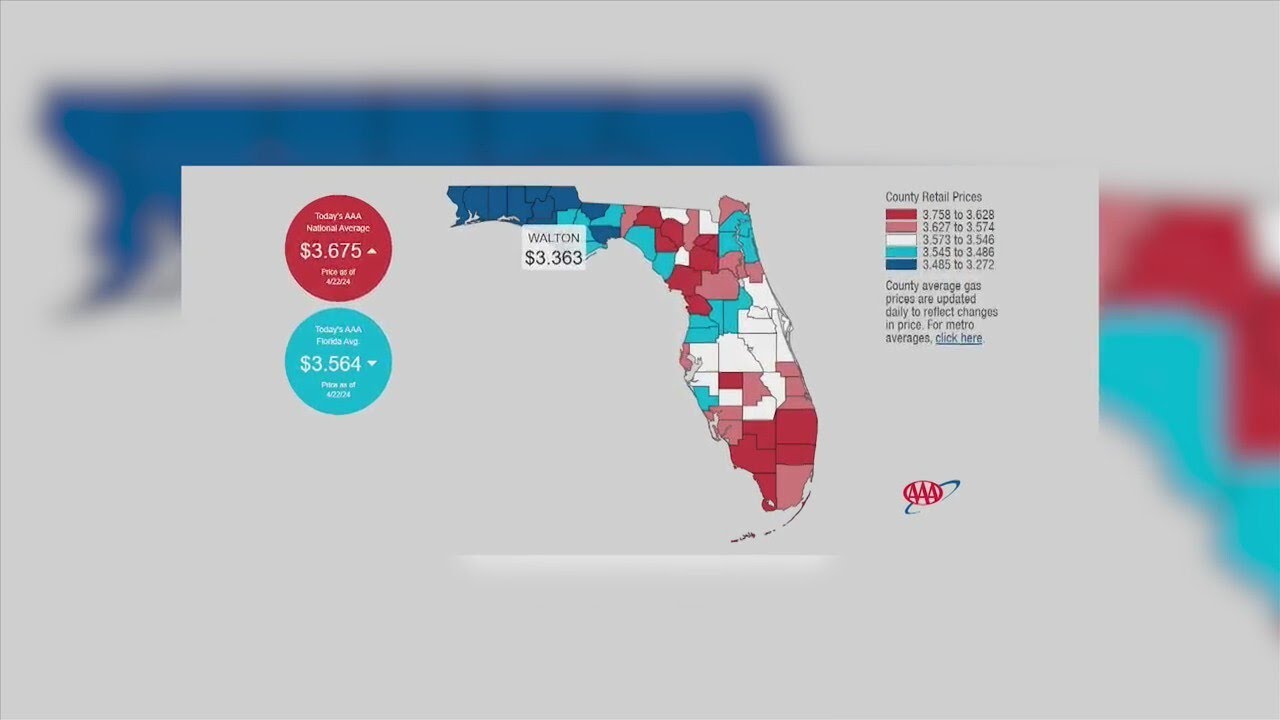 Florida gas prices hit 2024 high - YouTube