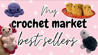 My crochet market best-sellers! ~ Amigurumi plushies that sell best at markets and on Facebook