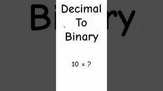 How to convert decimals to binary. #education #maths #shorts #coding #python
