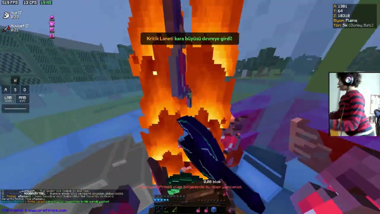 CraftRise Survival Ametist / 9x buz / 20x kral zehir / duello pvp /