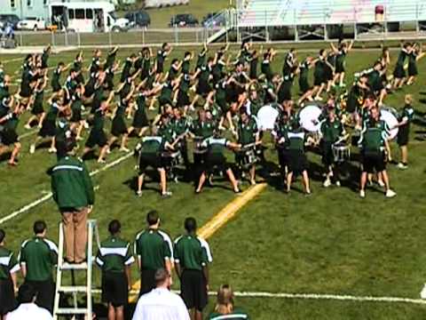 Ohio University Marching 110 visits Conneaut Municipal Stadium for rehearsal before heading to Buffalo October 7, 2011