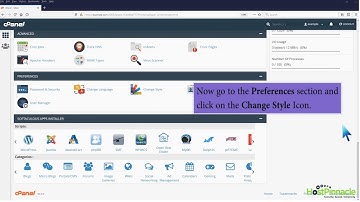 How to change the style in cPanel with HostPinnacle