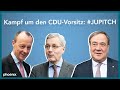 Kampf um den CDU-Vorsitz: Merz, Laschet und Röttgen beim #JUPITCH der Jungen Union
