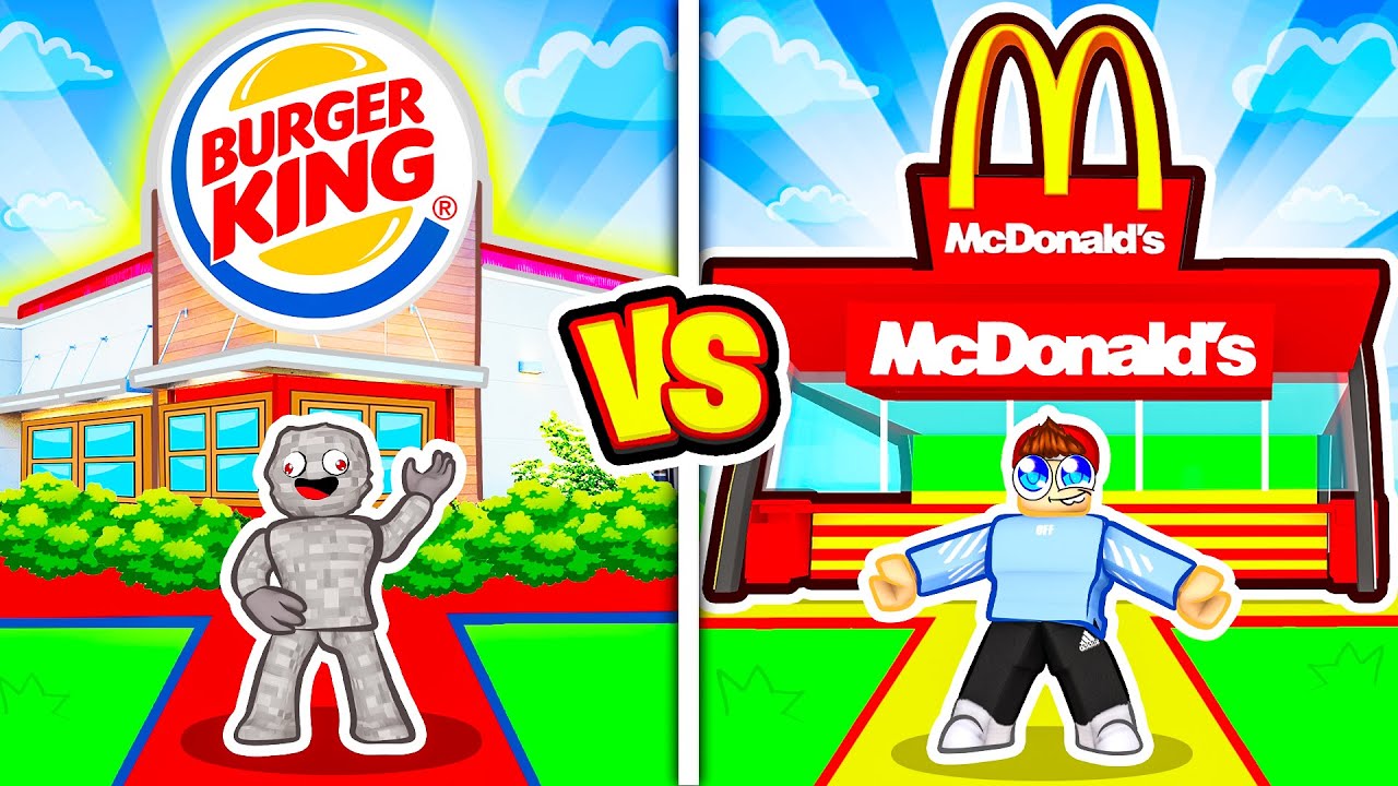 BURGER KING vs. McDONALDS in Roblox!