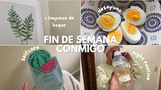 vlog en mi hogar 🌾💗☁️ mi vida como ama de casa, limpiando el baño + noche de selfcare.