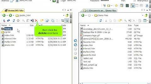 Managing files in SmartFTP