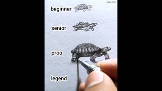 How to draw tortoise 🤔😱 #shorts #craft #art #drawing #crafts #satisfying