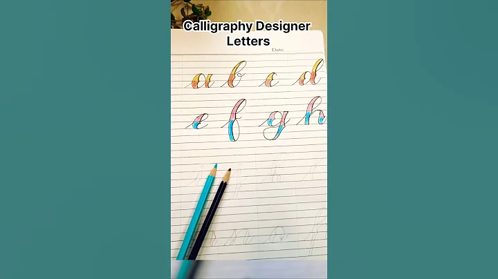 Faux Calligraphy Letters ✍️ Easy & Aesthetic #shorts