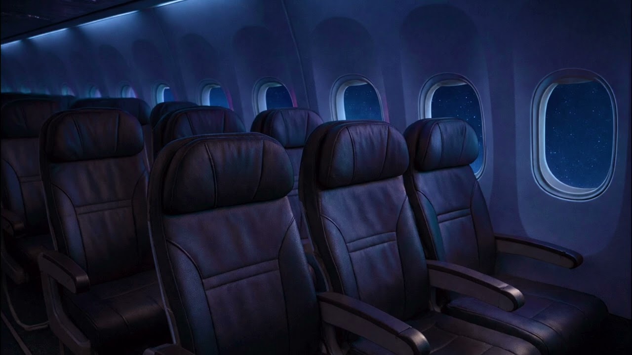 Airplane Cabin Noise | White Noise + Brown Noise for Sleep, Study & Relax (2 hours)