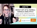 Easy Google Analytics 4 Setup 2021 (Install GA4 and Universal Analytics)