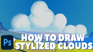How to paint Clouds | Concept Art speedpainting (EASY)