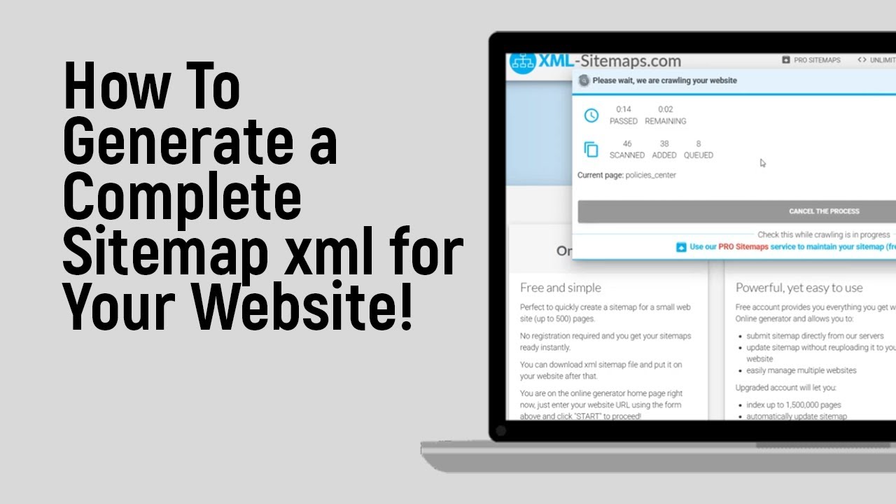 How to Generate a Complete sitemap xml for Your Website [easy] - YouTube