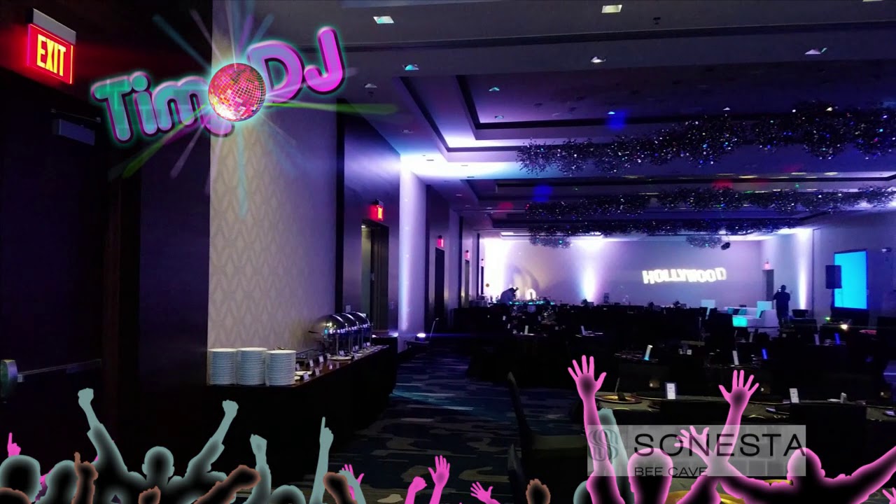 TimoDJ: Décor & Uplighting (#5) Bat Mitzvah (Sonesta Hotel - Bee Cave, TX)