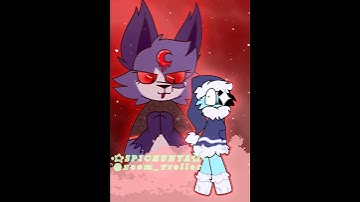 Eclipse and Astro :3 (you can count this as a ship or not) [Dandy’s world] #animation #cute #edit