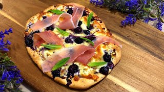 This is How I Make Blueberry & Prosciutto Pizza @ Home