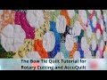 Bow Tie Scrap Quilt Tutorial for Rotary Cutting and AccuQuilt