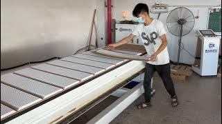 Picture frame MDF mouldings show--by Deming automatic Cutting Machine #framework  #moulding