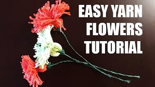 Spring Is Hered Making Flowers With Yarn