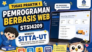 Tugas Praktik 1 pemrograman berbasis web STSI4209 | Website SITTA-UT (HTML, CSS, JavaScript DOM)