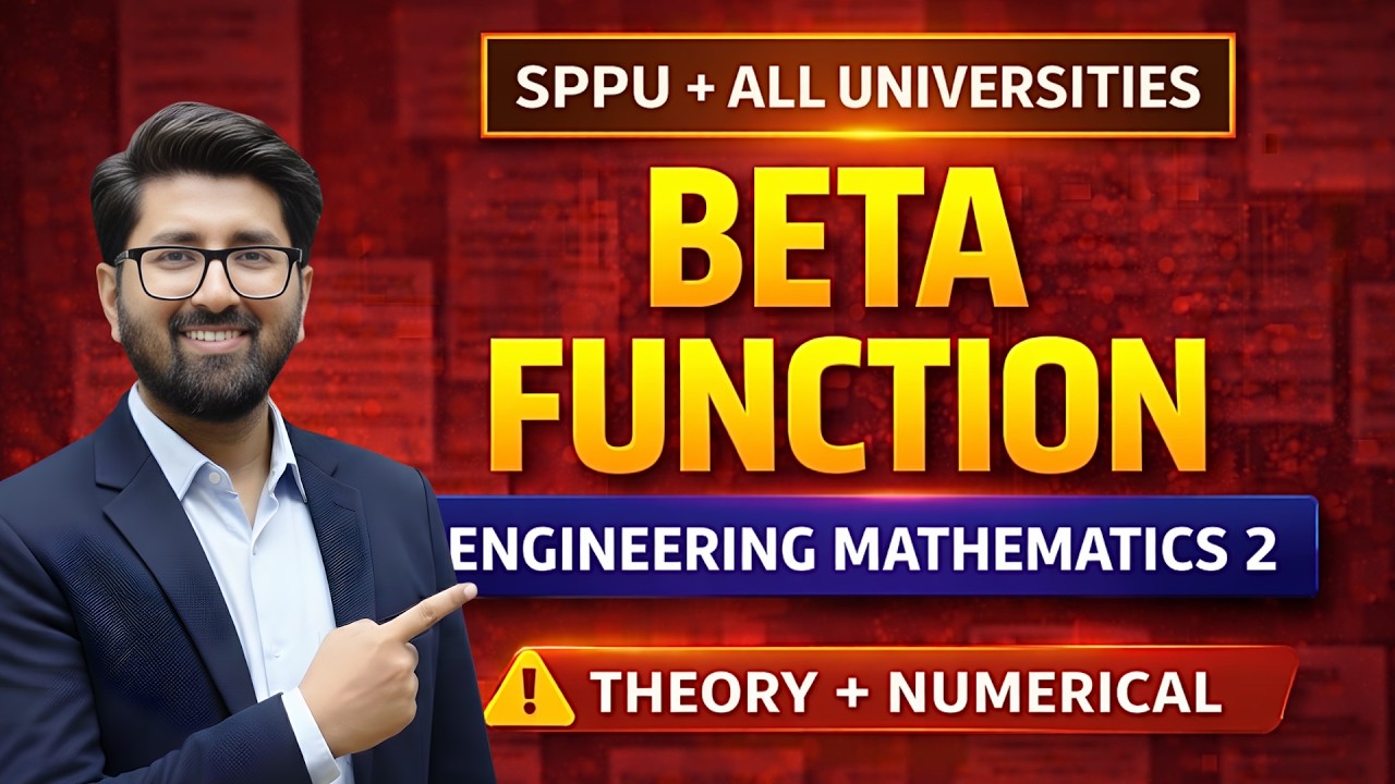 Beta Function | Engineering mathematics 2 #engineeringmaths2 #sppu # ...