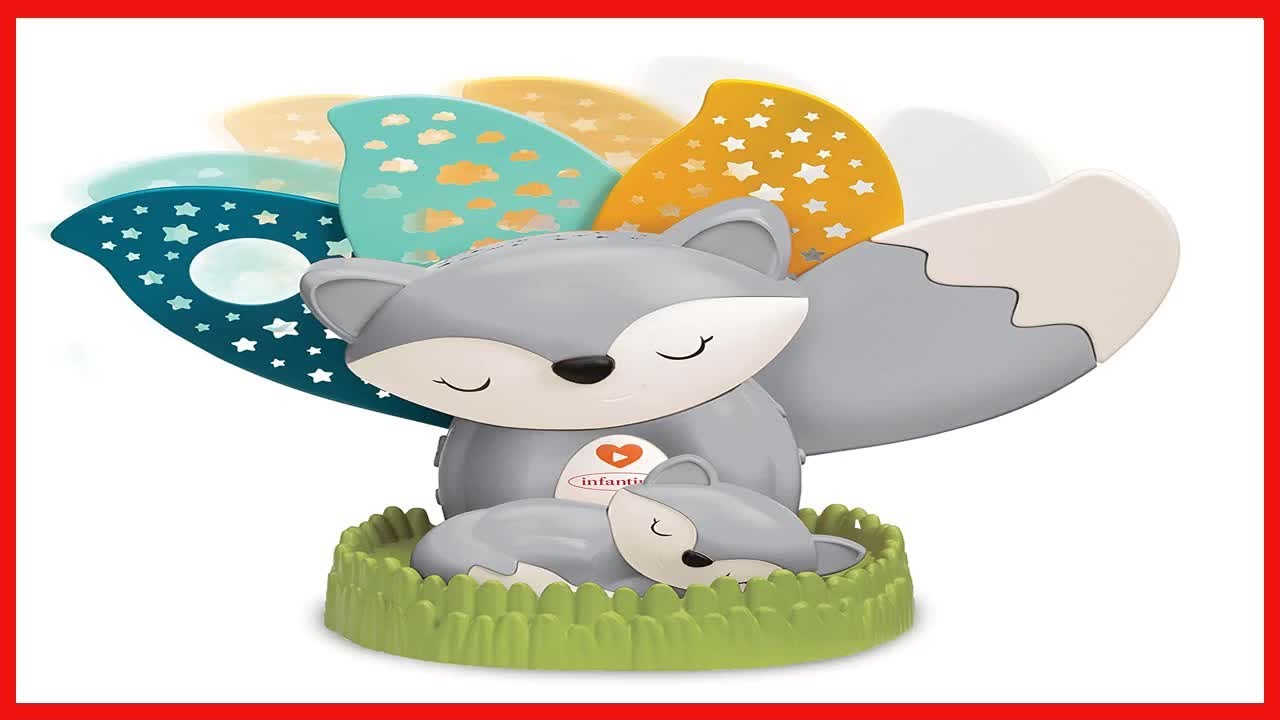 Infantino 3 in 1 Musical Soother & Night Light Projector   Gray Fox, Sounds & Music for Babies
