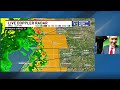 Tracking severe thunderstorms Wednesday evening, 6/10/26