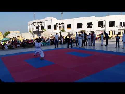 الاعبه مريم عصام كاراتيه الكاتا كانكوشو