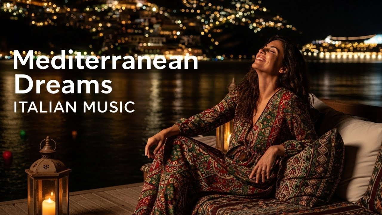 Mediterranean Nights Escape 🎶 Gentle Instrumental Music for Peaceful Sleep | 4K