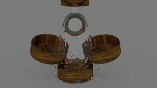 Blender 2.82 Fluid Simulation and Cycles v eevee Render Experiments