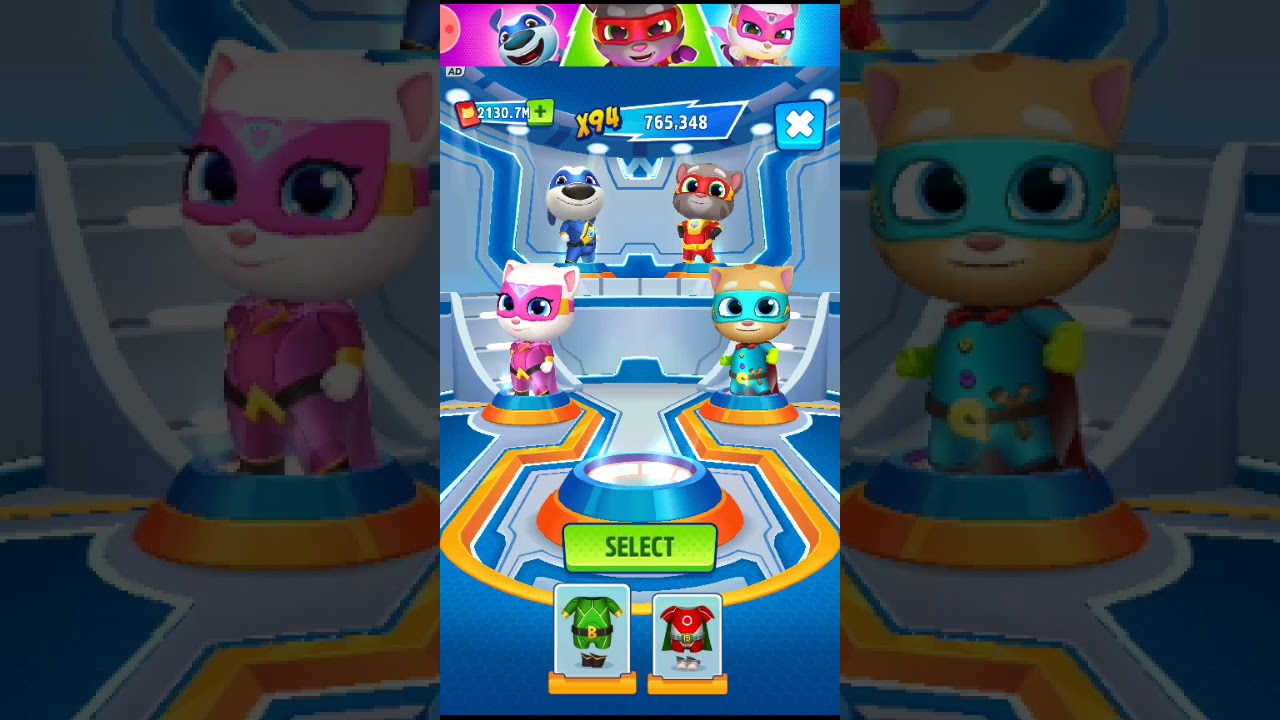 TALKING TOM HERO DASH.BEAT 26 BIG RACCOONS YouTube