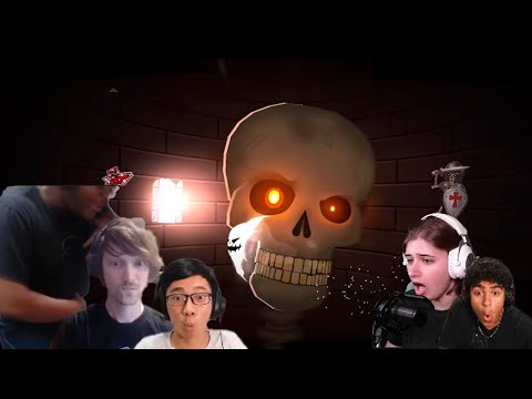 Every Youtuber/Streamer react to Skeletal Shenanigans by YoReid | Geometry Dash
