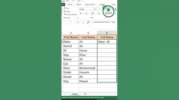 How To Use Concatenate Formula In Excel Joint 2 Columns Data In Single Column| #viral #excelprotips