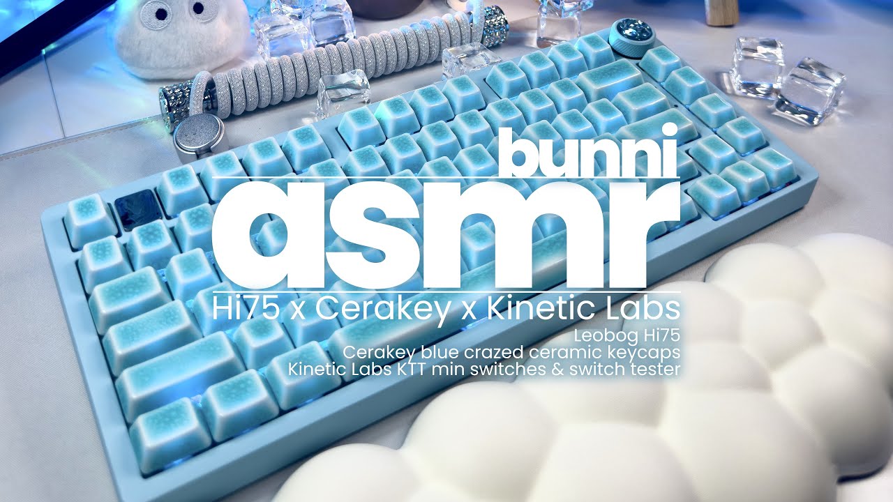 ASMR | Leobog Hi75 x Cerakey Keycaps x Kinetic Labs KTT mint