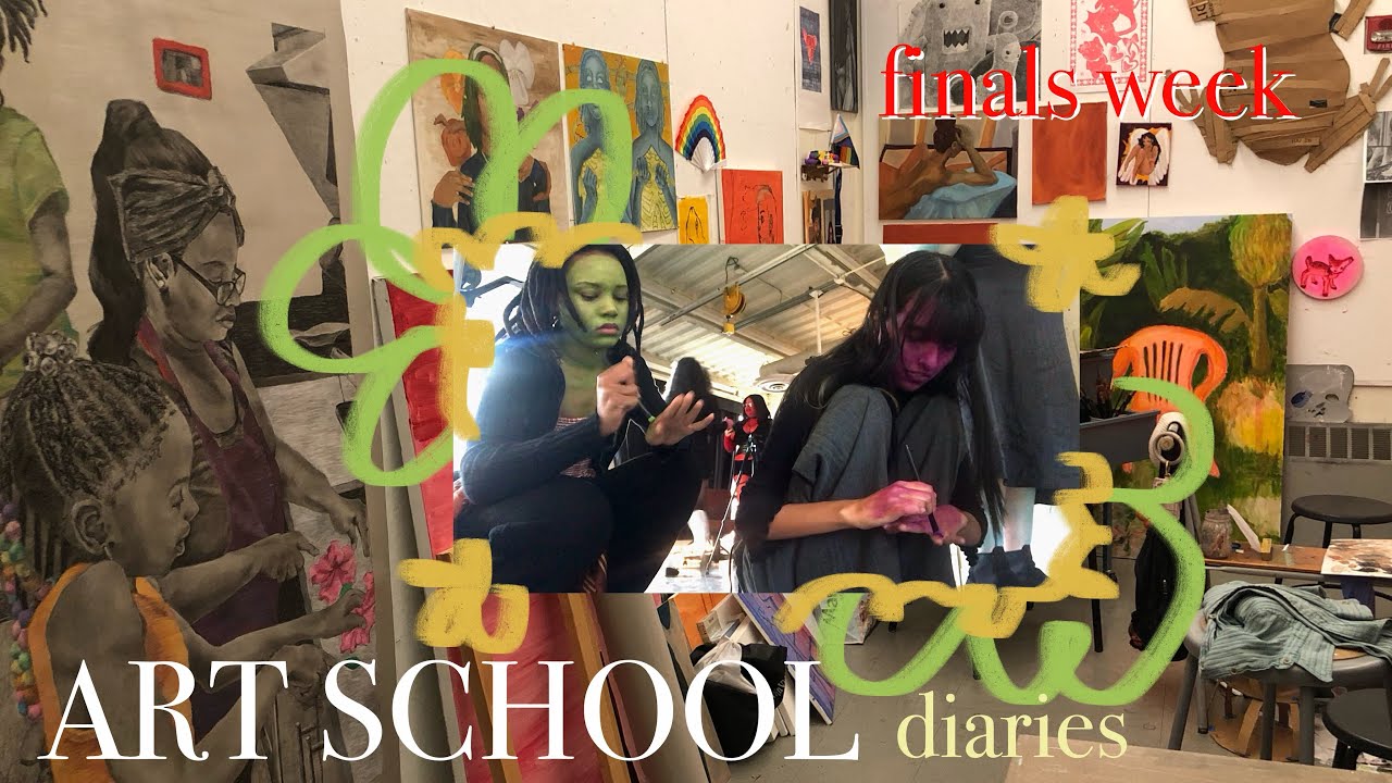 art uni vlog / exhibiting in nyc / painting, ceramic, photography finals