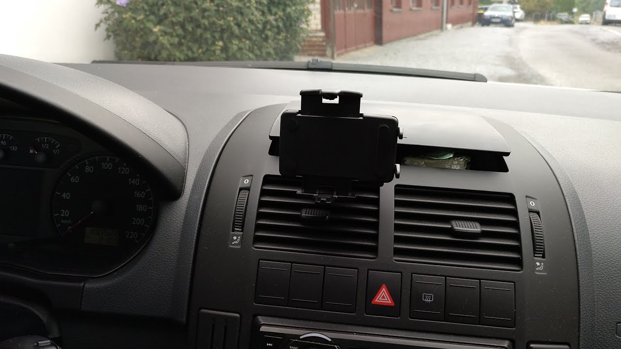 Handyhalterung im Klappfach - Polo 9n