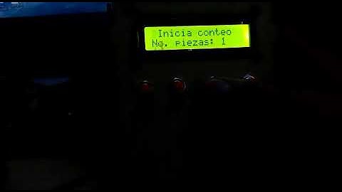 Banda transportadora con contador programable