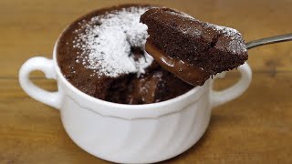 Kuchen "Schokoladenbecher" in 1 Minute in der Mikrowelle!
