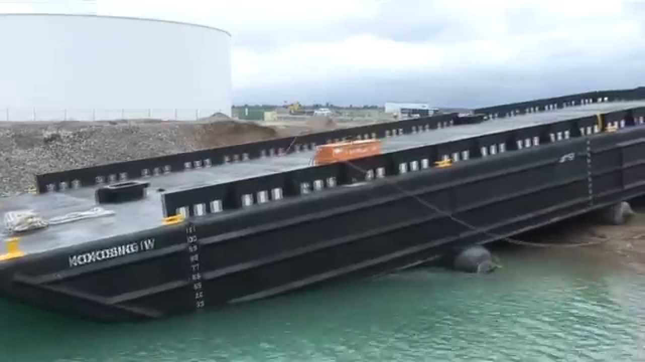 Moran Iron Works Durocher Marine Barge Launches YouTube
