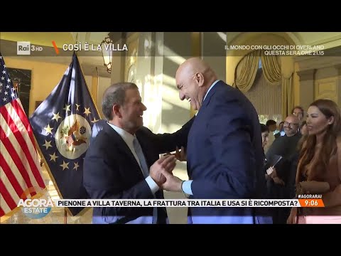 Video Festa USA a Villa Taverna tra politica e tensioni Italia-Stati Uniti - Agorà Estate 02/07/2026