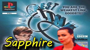 PS1: Lets Play The Weakest Link, literally XD (Contestant: Sapphire) (1) (PAL Version)